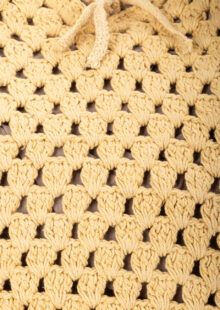 Gehäkelte Schultertasche – Natur – Bild 3