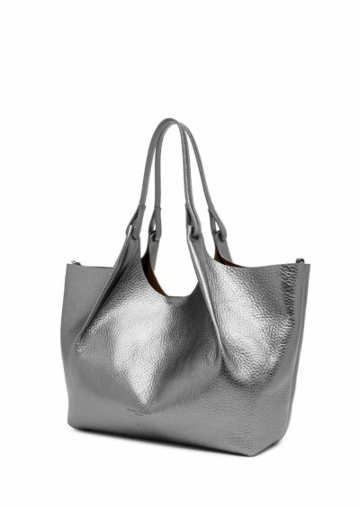 Leder-Tasche "Dua" - Metallic – Bild 2