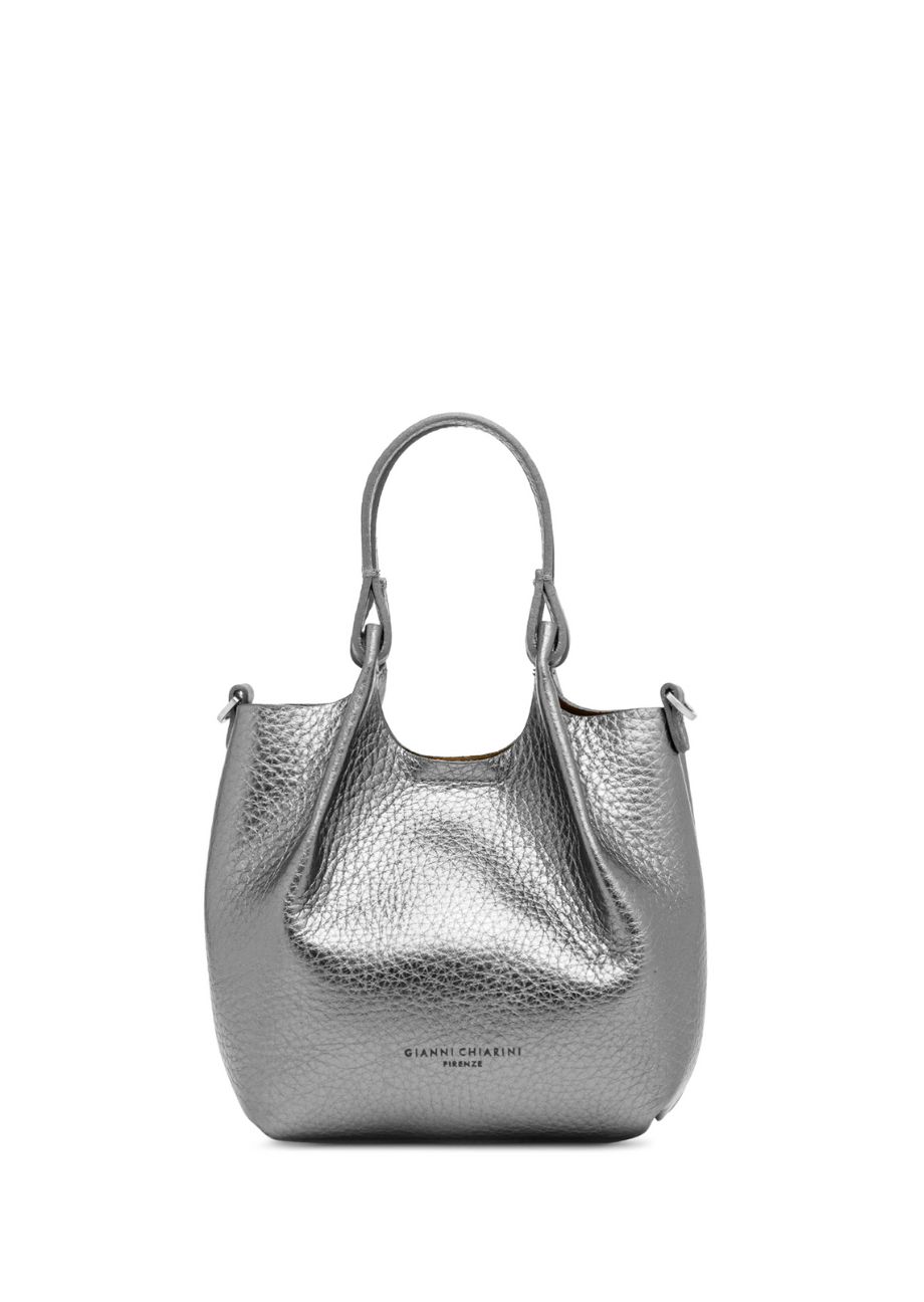 38144_14205-0 Leder-Tasche "Dua" mini - Metallic – Bild 1