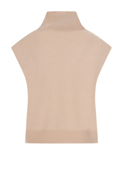 Ärmelloser Pullover - Beige – Bild 2
