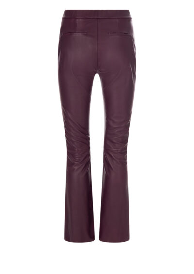 Flare-Lederhose „Free“ – Bordeaux/Lila – Bild 2