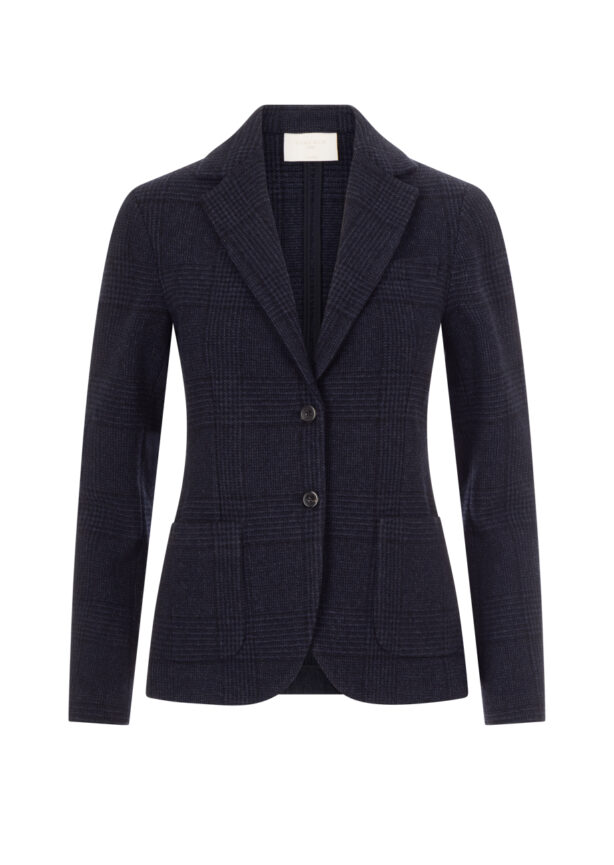 circolo-blazer-blau-kariert-wolle