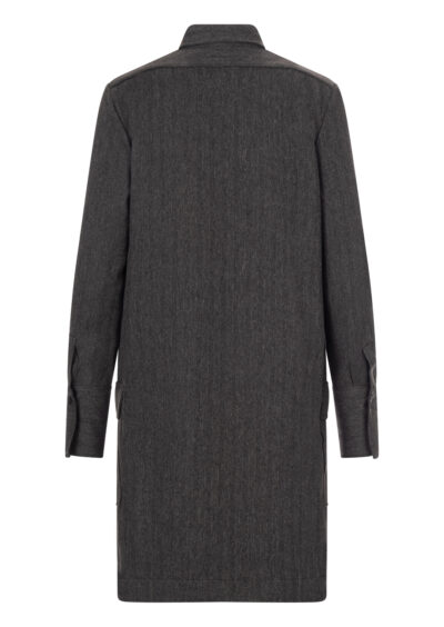 Kleid mit Klappentaschen - Grau – Bild 2