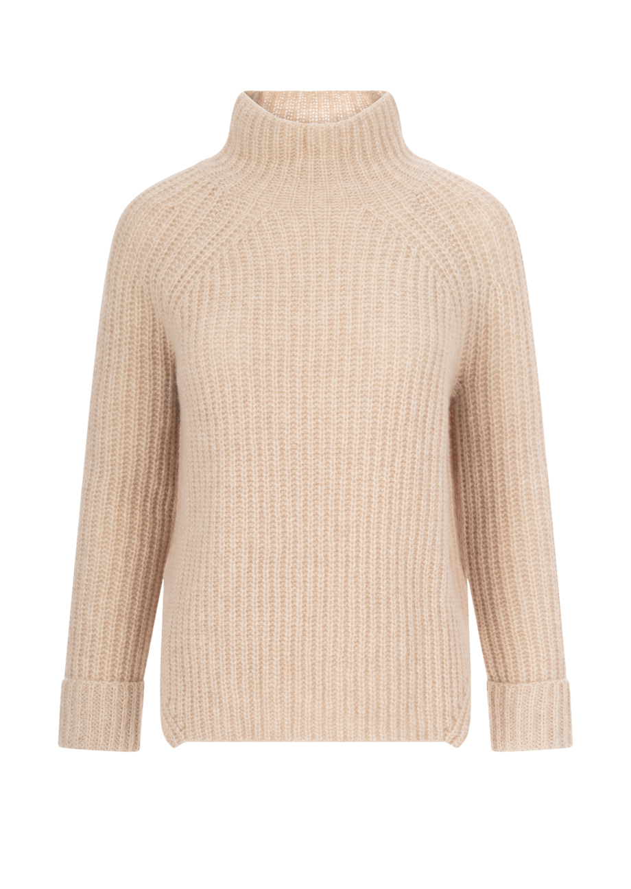 38357_9291-1 Pullover "Yuna" aus Kaschmir und Seide - Beige – Bild 1
