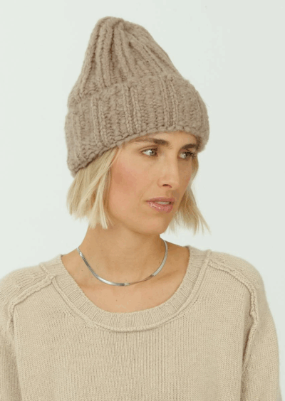 Strickmütze – Taupe – Bild 2