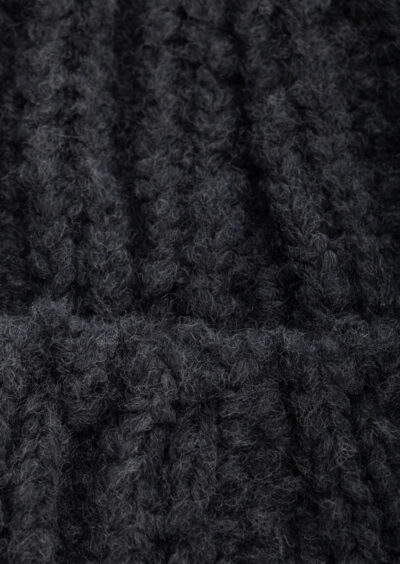 Strickmütze – Dunkelgrau – Bild 2