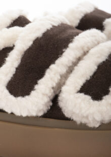 Lammfell-Sneakers "Shearling Low Velcro" - Braun – Bild 6