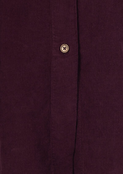 Hemd aus Feincord - Aubergine – Bild 3