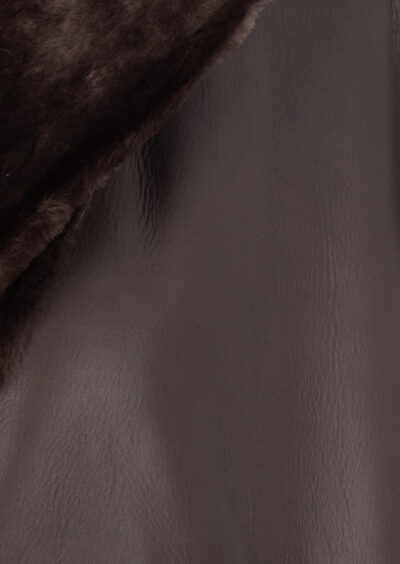 Wende-Lammfellmantel "Corine" - Braun – Bild 4