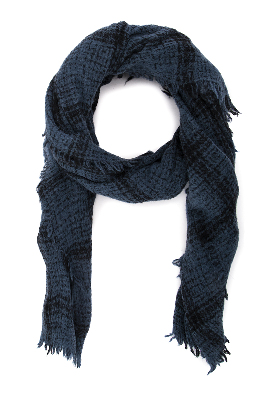 38421_97264-1 Schal "Milou" mit Karomuster Blau/Schwarz – Bild 1