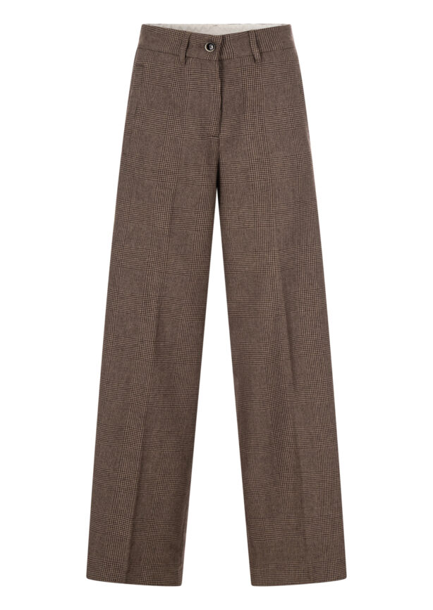 nine-in-the-morning-hose-kariert-braun