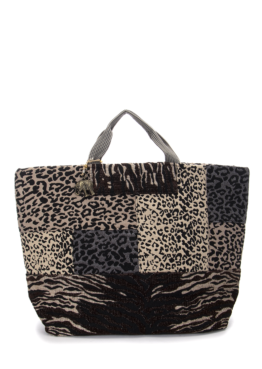 38542_000-1 Großer Patchwork-Shopper - Animal – Bild 1