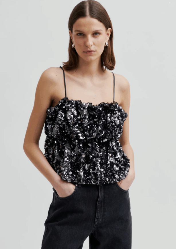 Second Female_Pailletten-Top Shiny