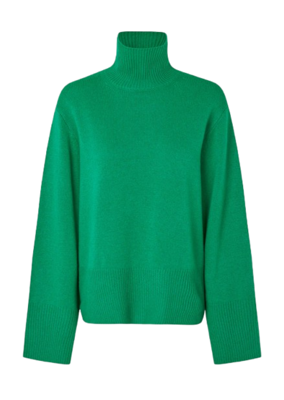 Second Female_Wollpullover-Alpha-Grün