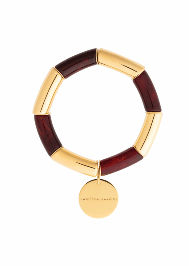 Vanessa Baroni-Armband_burgunder-gold