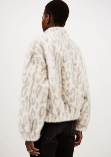Fake-Fur Jacke "Saros" - Leo – Bild 3