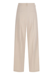 Hose mit Wickelfront „Anais“- Beige – Bild 2