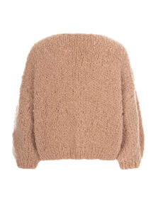 Strickjacke aus Wolle  – Rosé – Bild 2