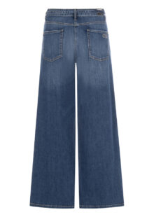 Wide-Leg Jeans „Palazzo Cropped“ – Blau – Bild 2