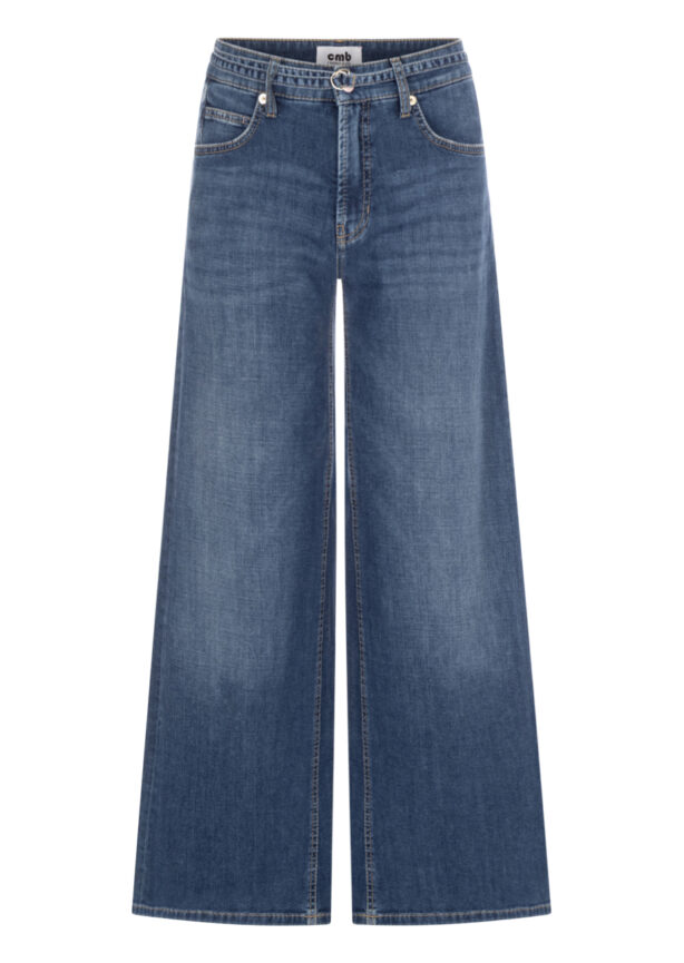 cambio-palazzo-cropped-jeans-blau
