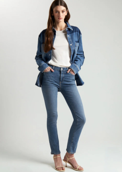 Slim-Jeans „Mari“ – Blau – Bild 4