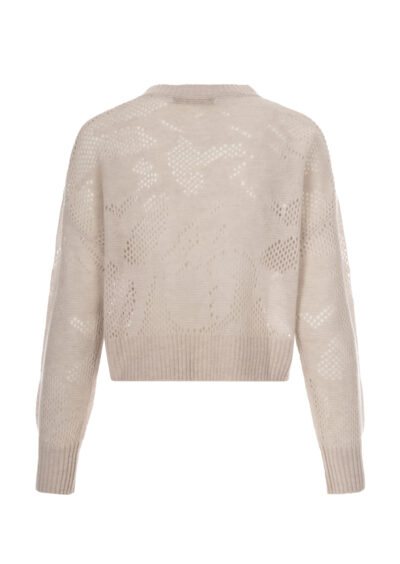 Pullover aus Wolle und Kaschmir – Beige – Bild 2