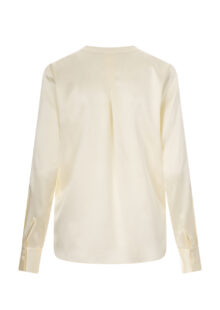 Seiden-Tunikabluse – Cremeweiß – Bild 2