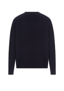 Strickjacke aus Schurwolle und Kaschmir – Dunkelblau – Bild 2