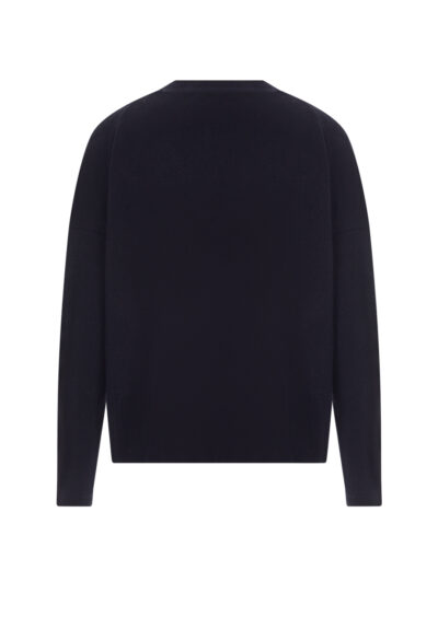 Strickjacke aus Schurwolle und Kaschmir – Dunkelblau – Bild 2