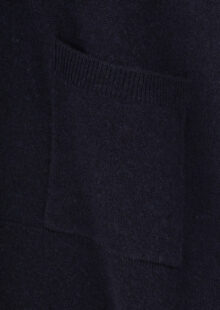 Strickjacke aus Schurwolle und Kaschmir – Dunkelblau – Bild 3