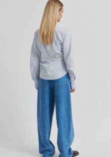 Bluse "Hill" aus Baumwolle - Hellblau – Bild 5