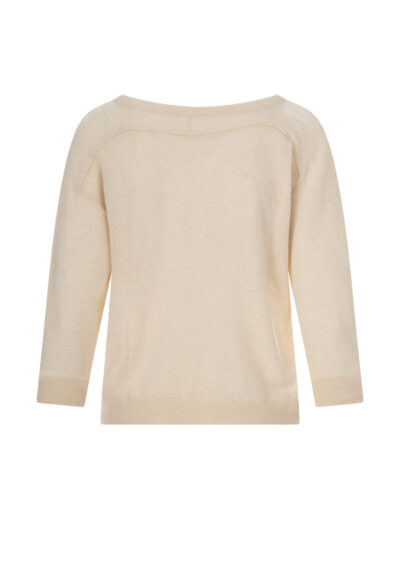 Kaschmirpullover - Hellbeige – Bild 2