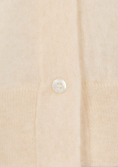 Strickjacke aus Kaschmir – Hellbeige – Bild 3