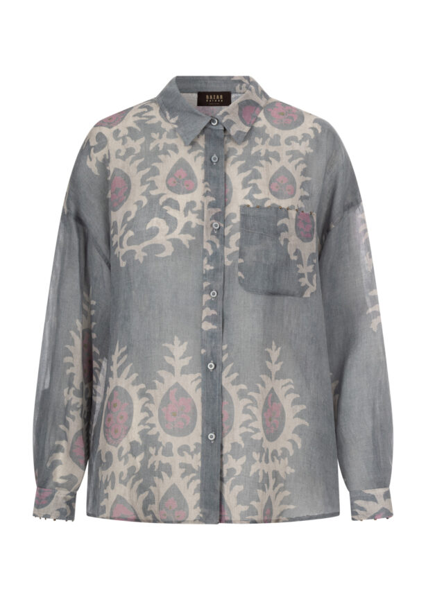 54% Lyocell 46% Ramie Nicht elastisches Material Handwäsche