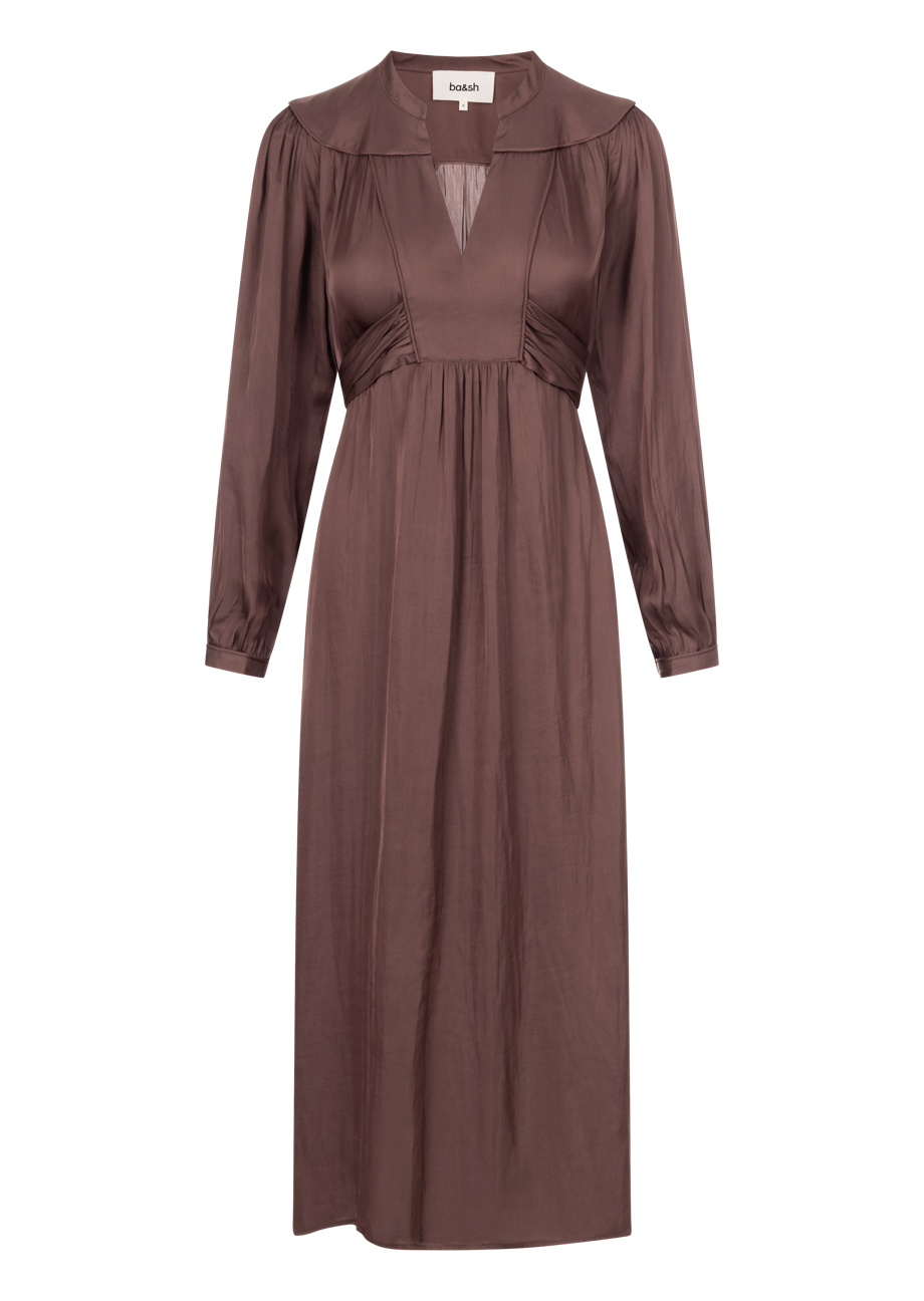 38660_0189-1 Midi-Kleid „Celia“ – Braun – Bild 1