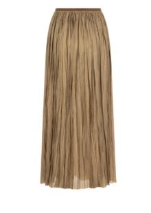 Plissee-Maxirock – Olivgrün – Bild 2