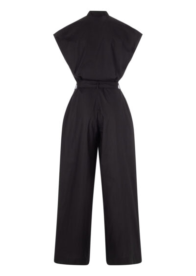 Jumpsuit aus Baumwolle - Schwarz – Bild 2