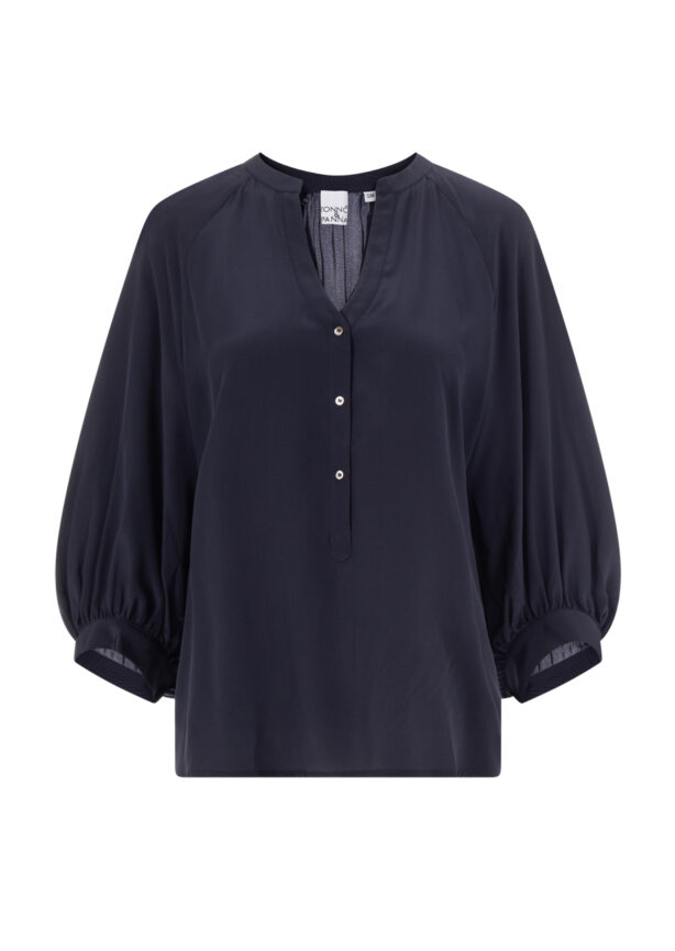 tonno&panna-bluse-seide-blau