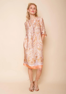 Kleid aus Viskose - Multi/Rosa – Bild 4