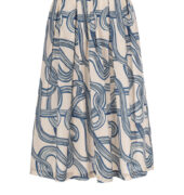 Midirock "Kylie" - Blau/Beige
