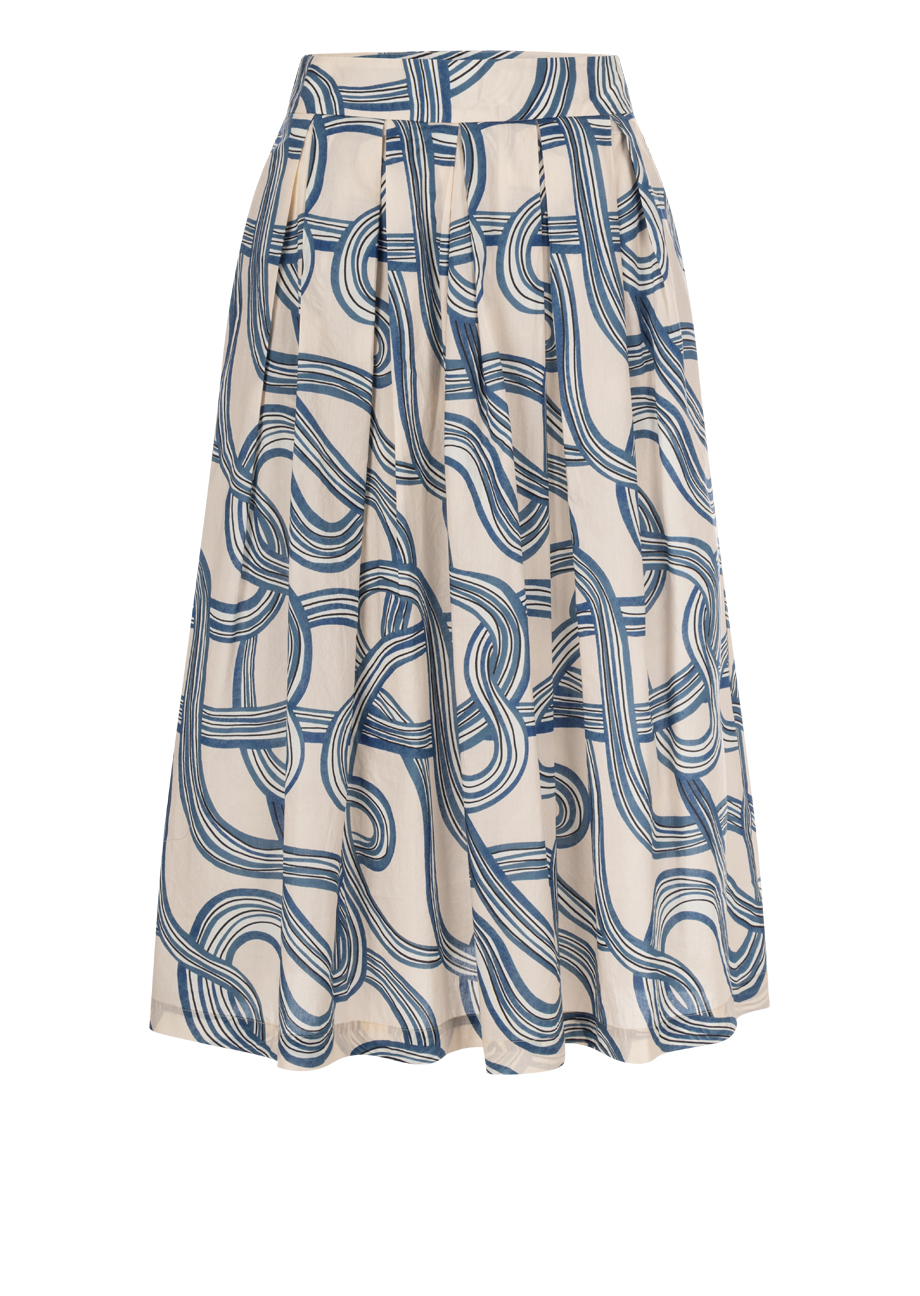 38789_001-1 Midirock "Kylie" - Blau/Beige – Bild 1