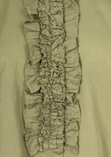 Baumwollbluse „Daisy“ mit Rüschen – Grün – Bild 3