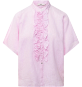 Bluse „Daisy“ mit Rüschen – Rosa