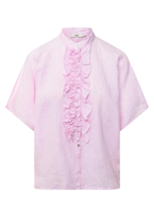 Bluse „Daisy“ mit Rüschen – Rosa