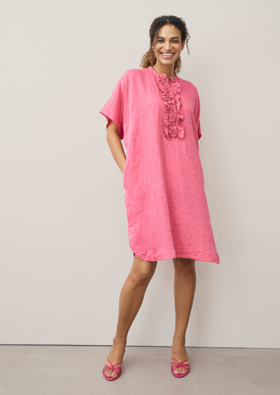 Leinenkleid „Daisy“ – Pink – Bild 4