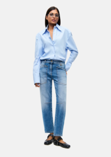 Barrel-Leg-Jeans „Ocean“ – Blau – Bild 2