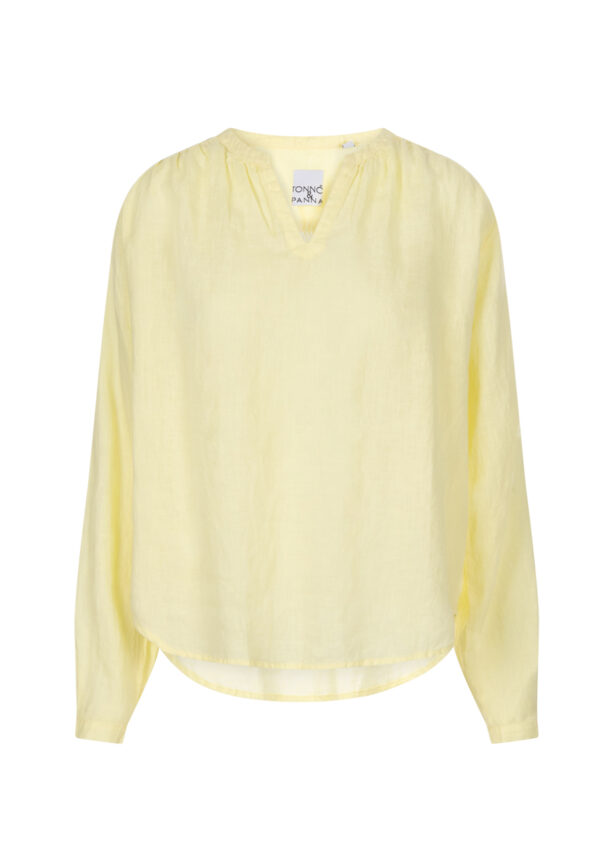 tonno&panna-tunika-bluse-leinen-gelb