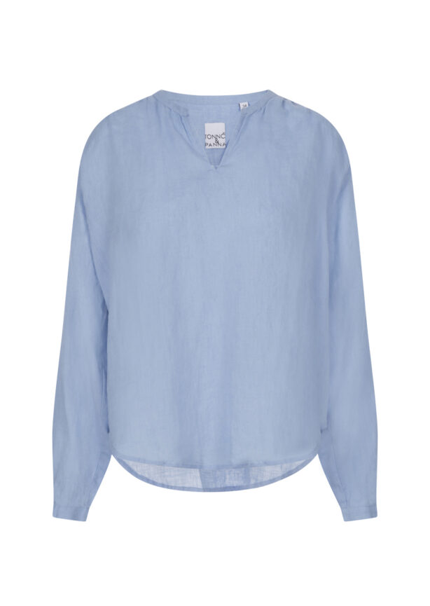 tonno&panna-tunika-bluse-blau