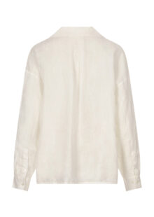 Leinenbluse – Off-White – Bild 2