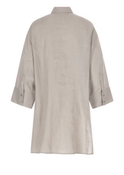 Tunika Chasuble aus Leinen - Silber/Grau – Bild 2